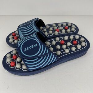 Byriver Reflexology Plantar Fasciitis Sandals Shoes Foot Massager Lrg W 10-12